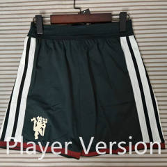 Player Version 26-27 Manchester United 2nd Away Dark Green Thailand Soccer Shorts-6149