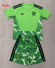 26-27 Leeds United Goalkeeper Green Kids/Youth Soccer Uniform-AY
