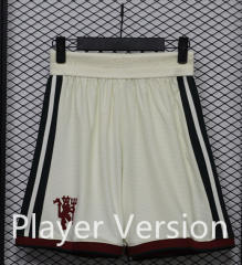 (S-3XL) Player Version 26-27 Manchester United 2nd Away Beige Thailand Soccer Shorts-888