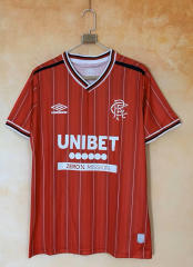 (S-4XL) 26-27 Rangers Football Club 2nd Away Red Thailand Soccer Jersey AAA-2483