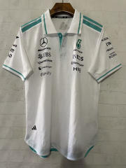(S-5XL) 2026 Mercedes White Formula One Racing Suit