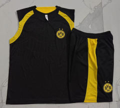 26-27 Borussia Dortmund Black Thailand Soccer Vest Tracksuit -815