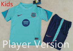 Player Version 26-27 Special Version Barcelona Green Kids/Youth Soccer Uniform-1749