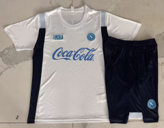 26-27 Napoli White Short-sleeved Thailand Soccer Tracksuit -815