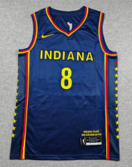 Indiana Pacers Dark Blue #8 NBA Jersey-1380