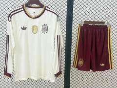 26-27 2 Star Spain Away White LS Soccer Uniform-709