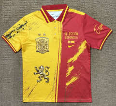 (S-4XL) 26-27 Spain Red&Yellow Thailand Polo Shirt-7810