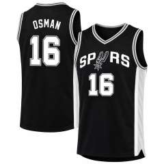 San Antonio Spurs Black # 16 NBA Jersey