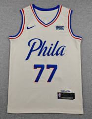2027 Philadelphia 76ers #77 Beige NBA Jersey-1380