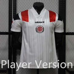 (S-3XL) Player Version 26-27 Retro Casual Version River Plate White Thailand Soccer Jersey AAA-888