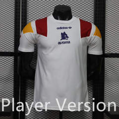 (S-3XL) Player Version 26-27 Retro Casual Version Roma White Thailand Soccer Jersey AAA-888