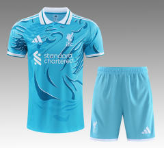 26-27 Liverpool Sky Blue Thailand Training Soccer Uniform-418