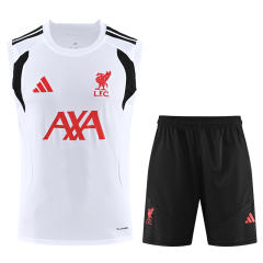 26-27 Liverpool White Thailand Training Soccer Uniform-418