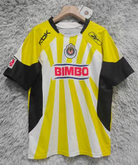(S-3XL) Retro Version 08-09 Deportivo Guadalajara Yellow&White Thailand Soccer Jersey AAA-9755