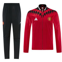 26-27 Manchester United Red Thailand Soccer Trench Coat Uniform-LH