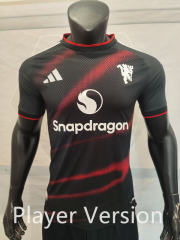 Player Version 27-28 Manchester United Black&Red Thailand Soccer Jersey AAA-1264