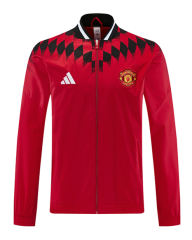 26-27 Manchester United Red Thailand Soccer Trench Coat-LH