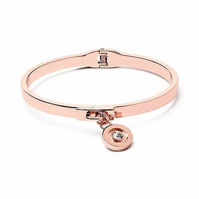 ROSE GOLD COLOR CUMULUS HINGED BANGLE玫瑰金色吊坠手环