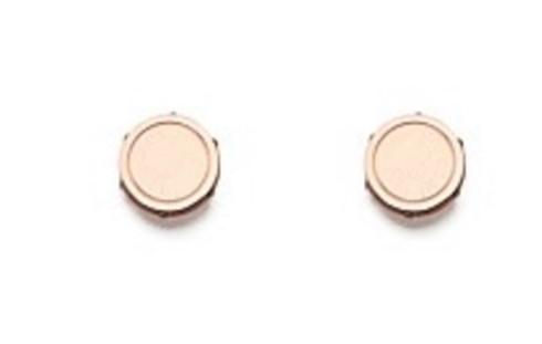 ROSEGOLD COLOR NU ANCE STUD EARRING玫瑰金侧镶钻耳钉