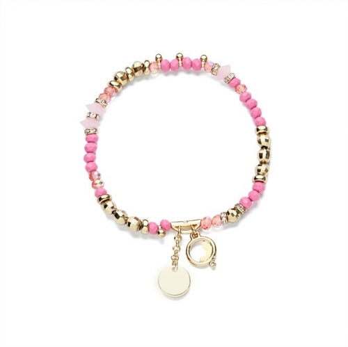 MARSHMALLOW COLOR BEADED WRIST BRACELET