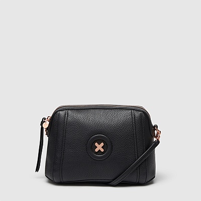 BLACK ROSEGOLD COLOR FANTASY CROSS BODY BAG黑玫金车圆圈新款挎包