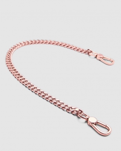 NO TAG ROSEGOLD METAL CHAIN STRAP玫瑰金金属链条肩带