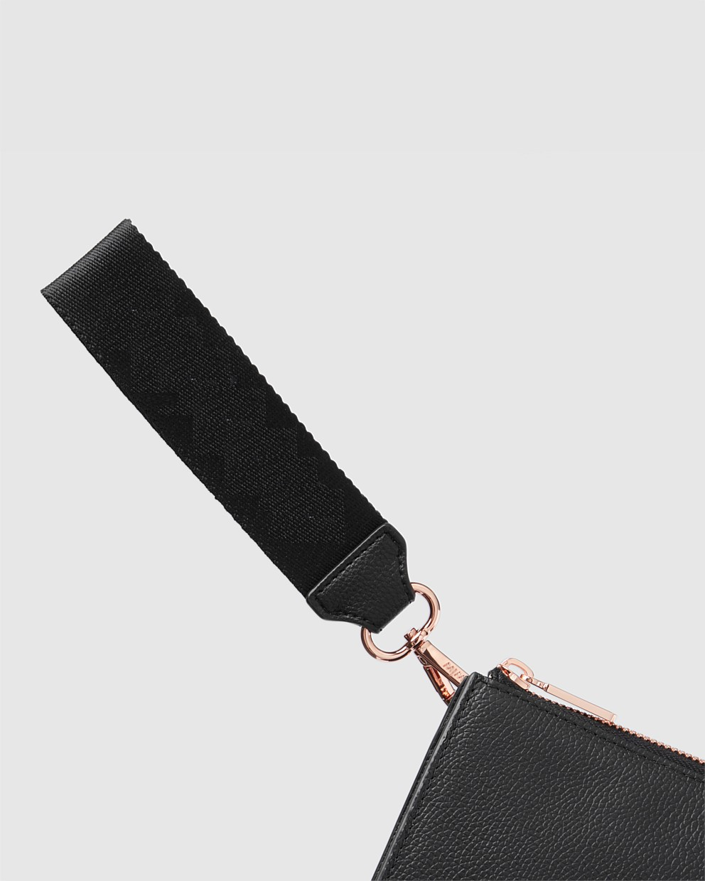 BLACK ROSEGOLD COLOR WEBBING WRIST STRAP黑玫金手挽带