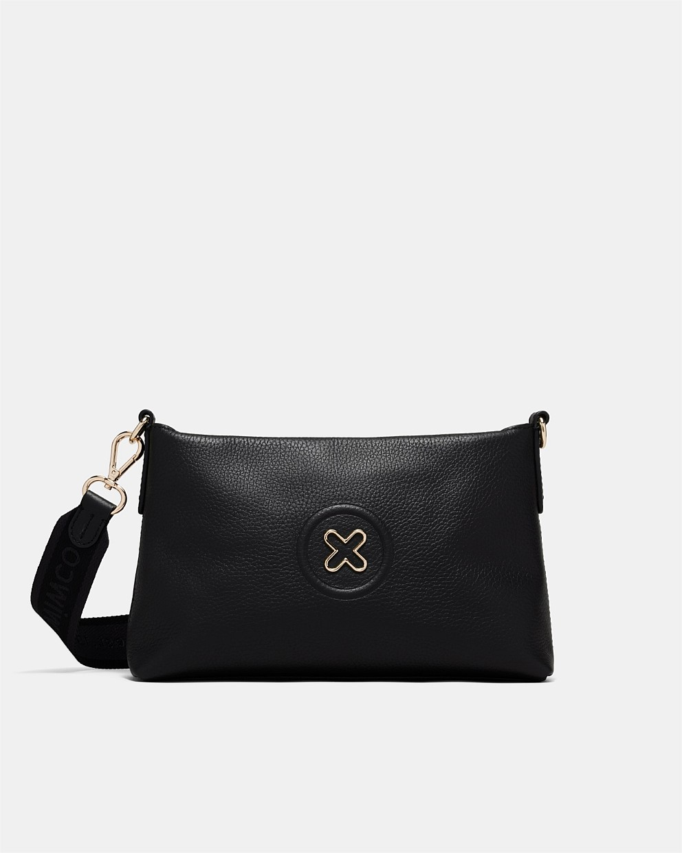 BLACK GOLD BAY CROSSBODY BAG 黑色大X挎包