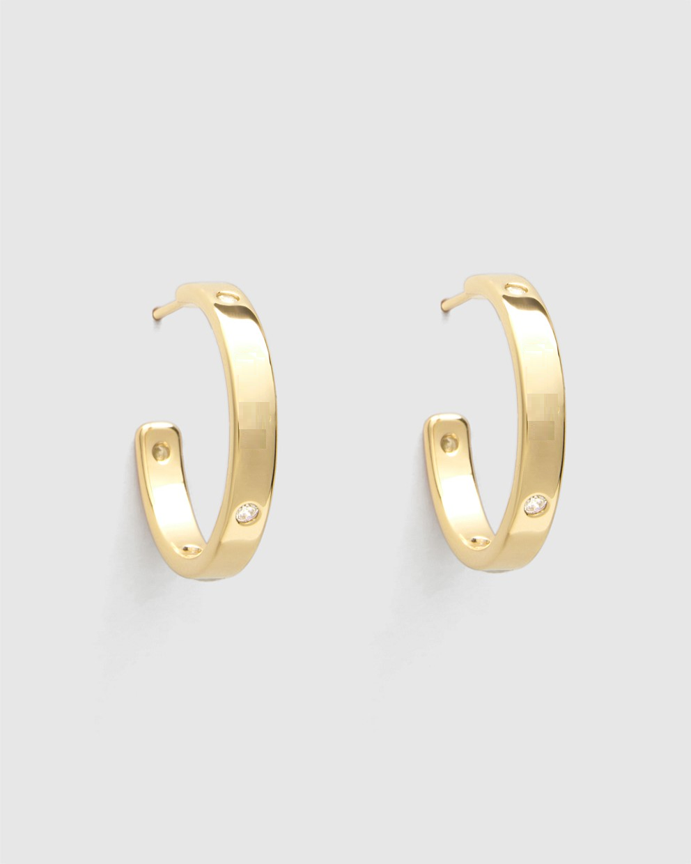 LUCENT HOOP EARRINGS GOLD COLOR