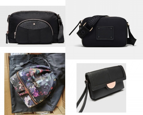 BLACK ROSEGOLD COLOR VISTA SATCHEL +BRUNKWICK+JEWELLERY PPOUCH+ TECH POUCH