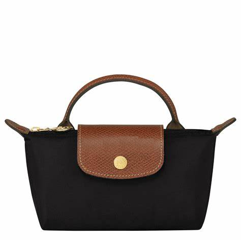 THE MINI SIZE NYLON+ LEATHER LC BAG  WITH DUSTBAG AND PAPER BAG