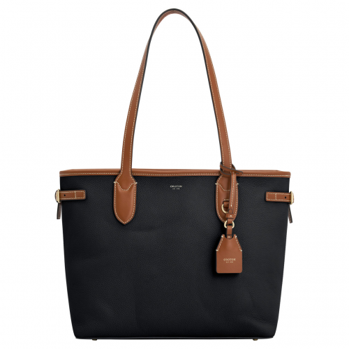 In stock Black/cognac color Laura Medium Tote