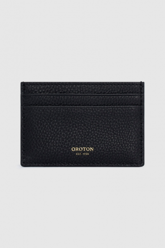 BLACK MARGOT LEATHER CARD SLEEVE WALLET