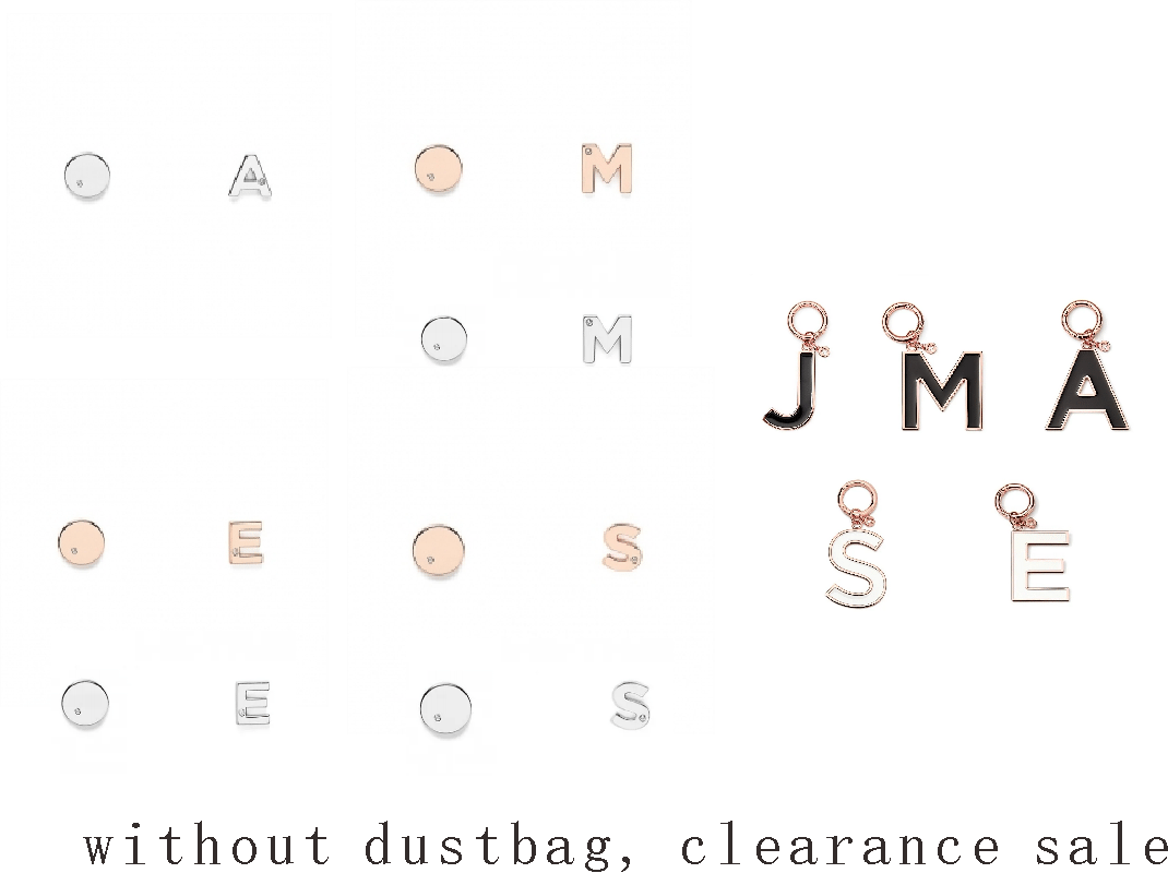 WITHOUT DUSTBAG KEYRING AND SIVLER CRYSTAL STUD EARRING COMBO SALE