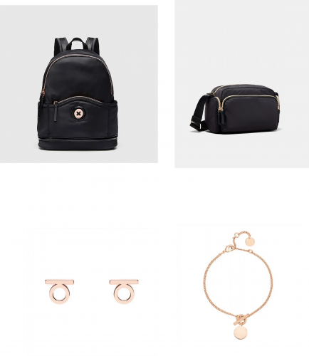 Mim mazing backpack Stage Crossbody bag Charmer earring and bracelet COMBO