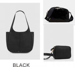 Black Color Emilia Tote+ Explore Crossbody bag + Flight Crossbody Bag Combo Sale