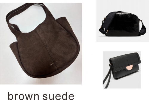 Brown suede Emilia Tote+ Explore Crossbody bag + phone wallet Combo Sale