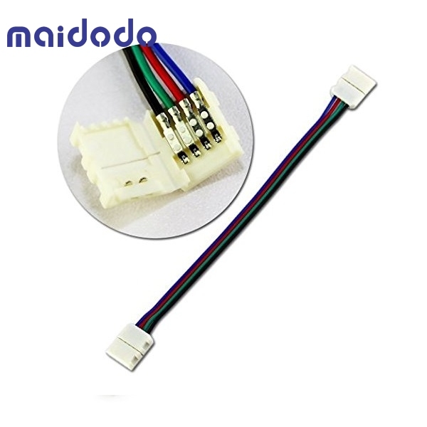 5x 10 mm 4 pin RGB Connector Quick Connector Adapter LED 5050 Cable connection