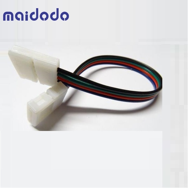 5x 10 mm 4 pin RGB Connector Quick Connector Adapter LED 5050 Cable connection