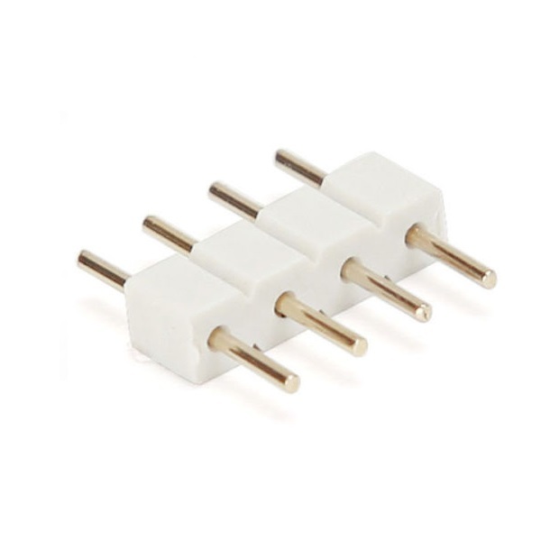 10x RGB SMD LED Connector 4 Pin White Cable Connec