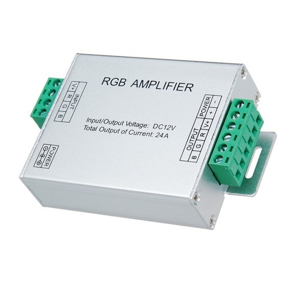 DC 12V/24V 24A RGB Amplifier For SMD 3528 5050 LED Strip Light