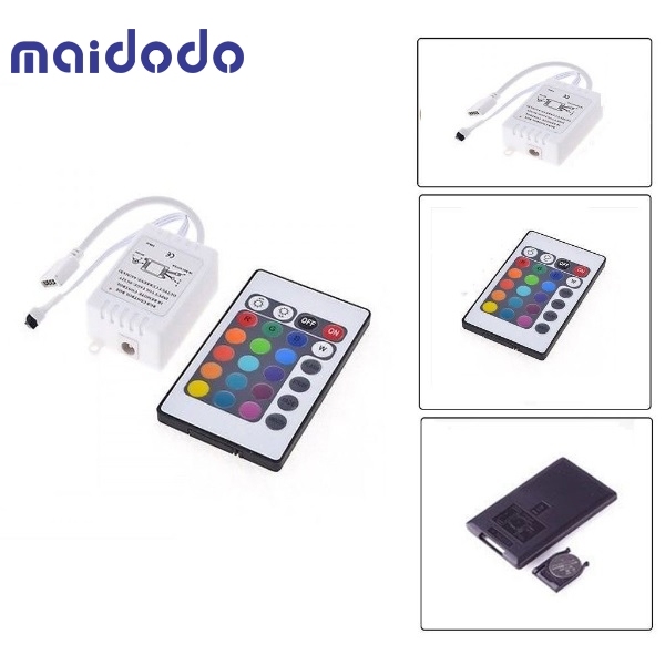 24 Keys IR Remote Controller usded for RGB LED SMD 5050/3528 strip lights