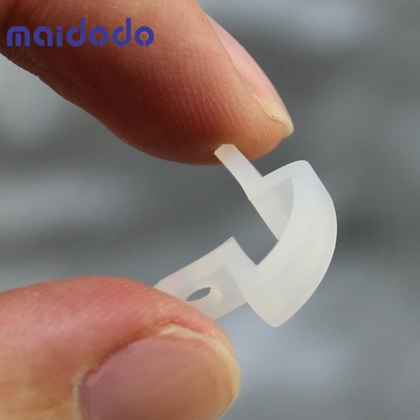 10 Lots Strip Light Clips with 40 Screws for SMD5050 5630 3528 2835 LED Strip Lights (12mm/0.47inch Wide Translucence Silicone)