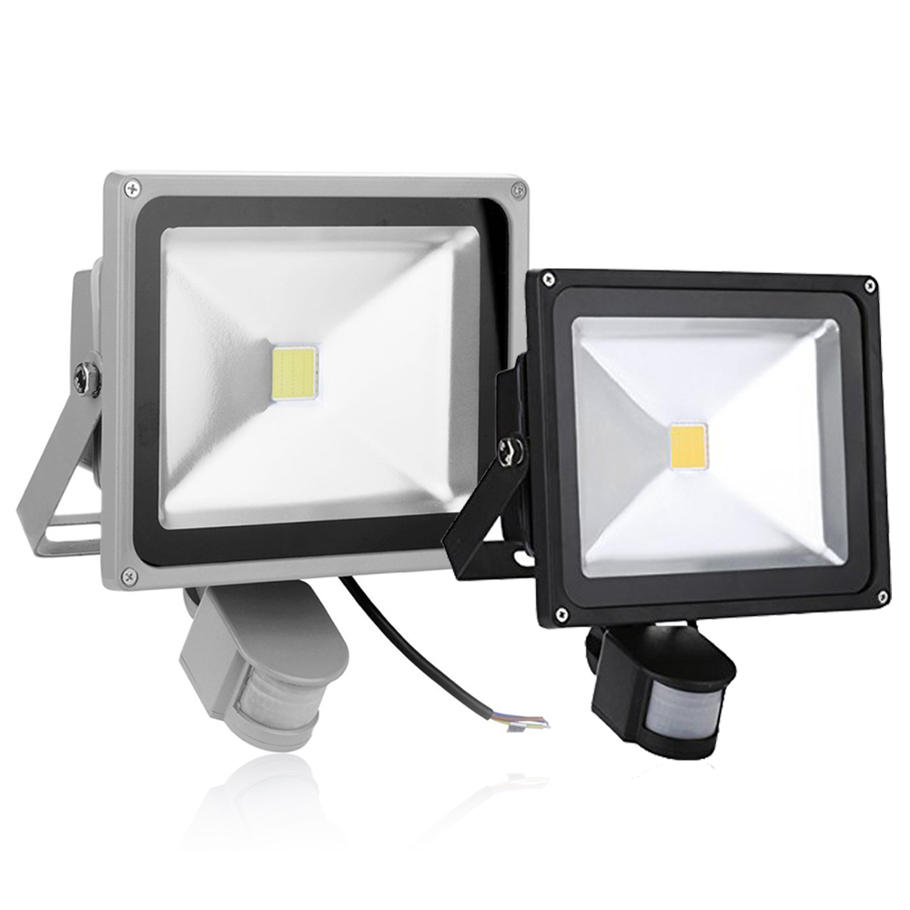 30W Motion Sensor LED Outdoor Flood Lights Cool White Warm White