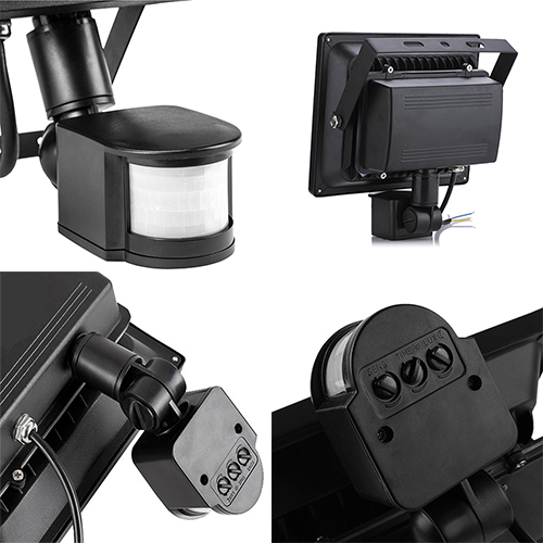 50W Motion Sensor LED Outdoor Flood Lights Smart PIR Flood Lamp