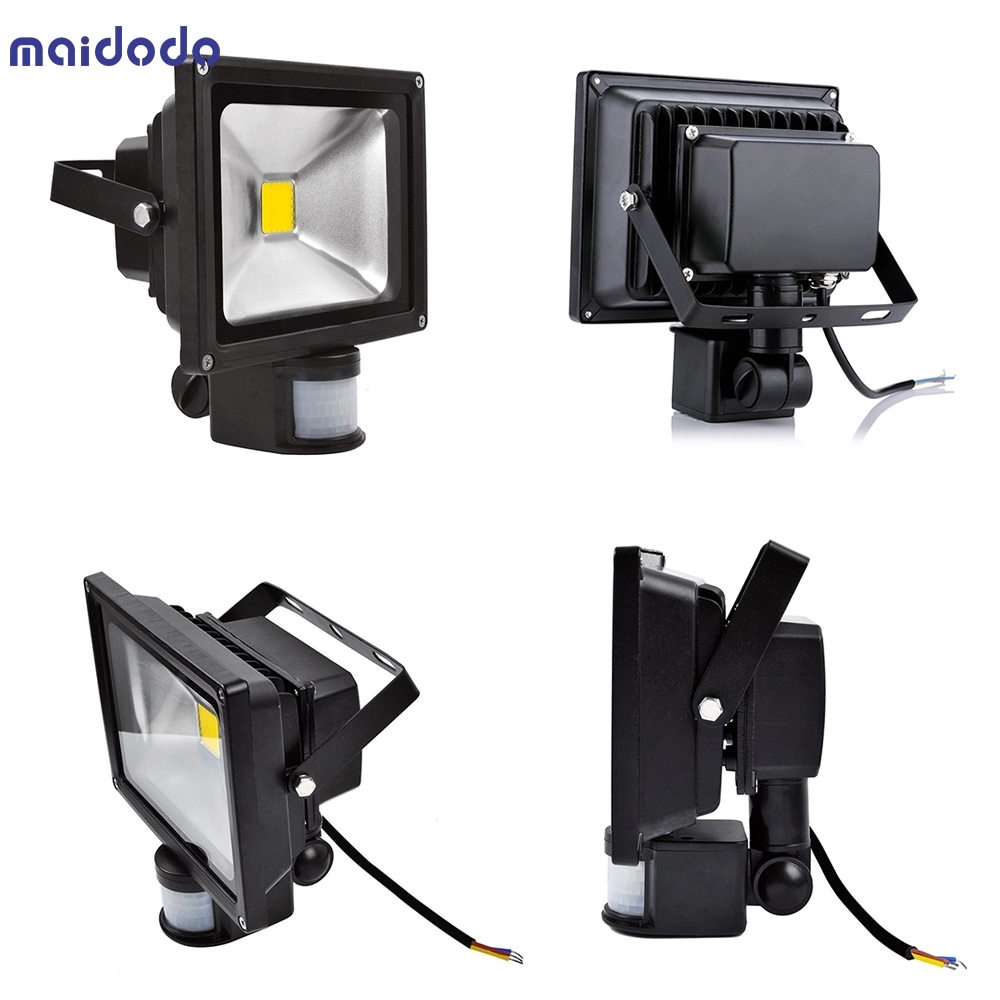 20W Motion Sensor LED Outdoor Flood Lights Cool White Warm White