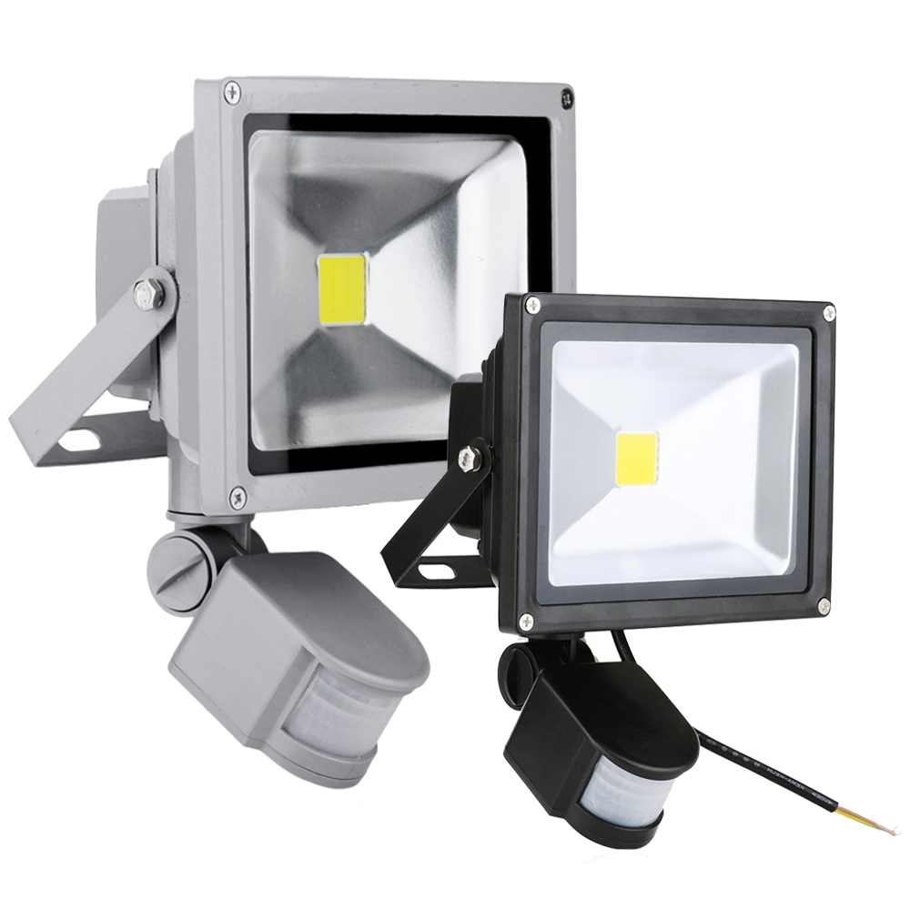 20W Motion Sensor LED Outdoor Flood Lights Cool White Warm White