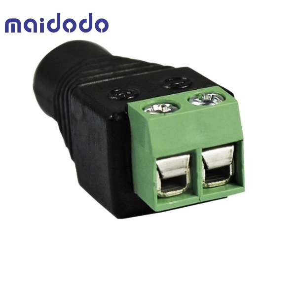 2 x Female 2.1x5.5mm DC Power Cable Jack Adapter Connector Plug Led Strip CCTV Camera Use 12V