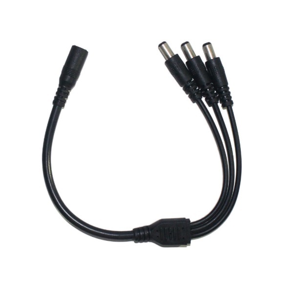 1 to 3 DC Power Female to Male Splitter Adapter Cable