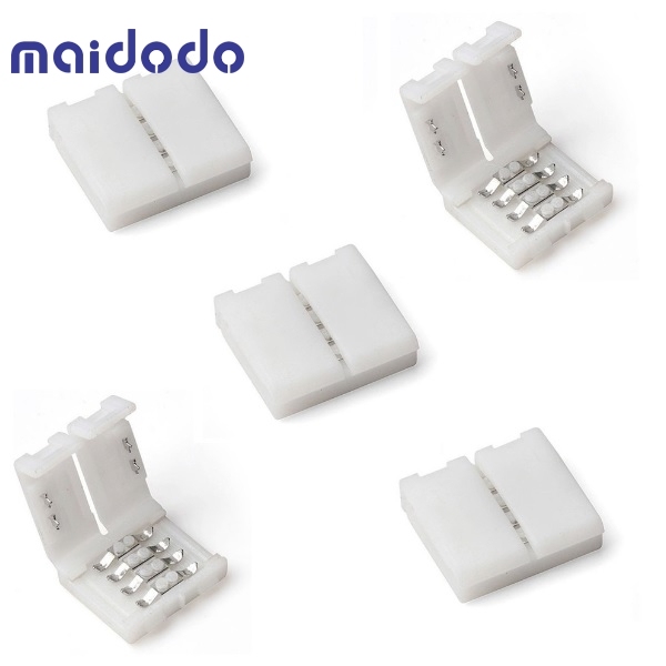 5x 10 mm 4 pin RGB Connector Quick Connector Adapter LED 3528 5050 Cable connection